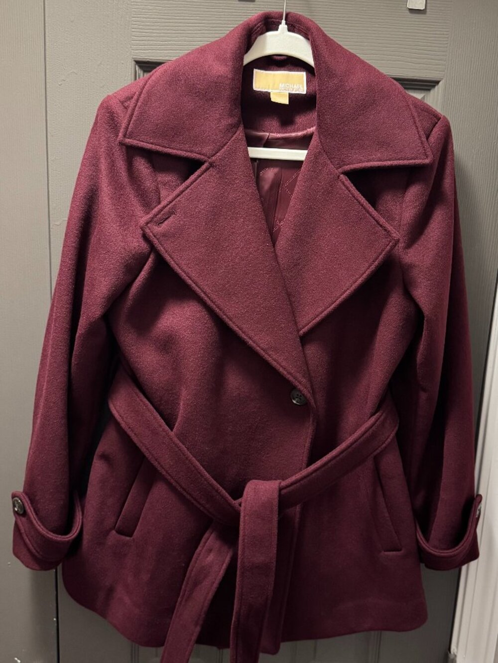 MICHAEL Michael Kors Double-Breasted Belted Wrap Coat